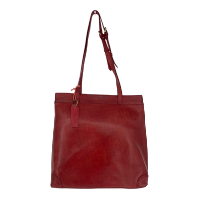 Holzrichter leather shoulder bag, red