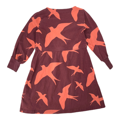 Blaa sweat dress, birds | 110/116cm