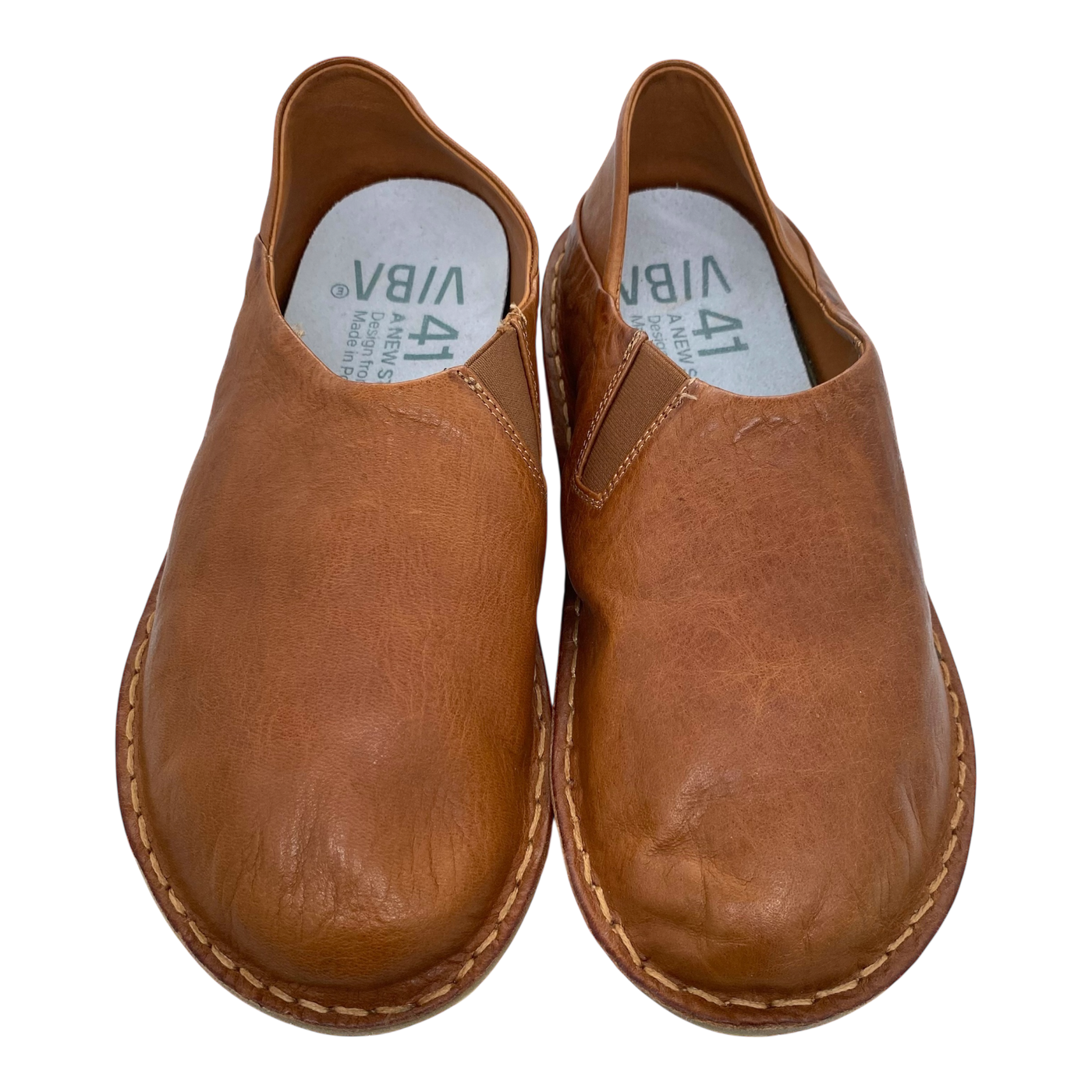 VIBAe Zuma leather shoes, cognac brown | 41