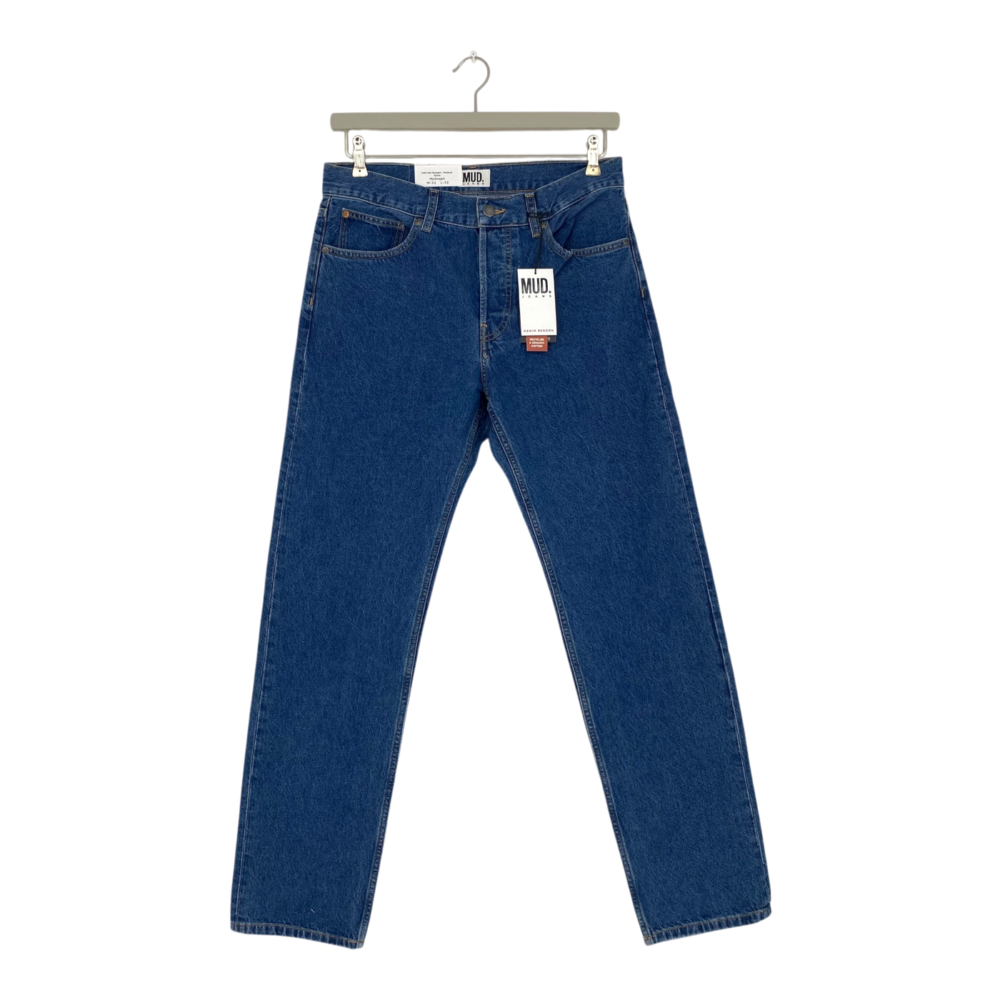 Mud Jeans john straight jeans, dark denim | man 32/32