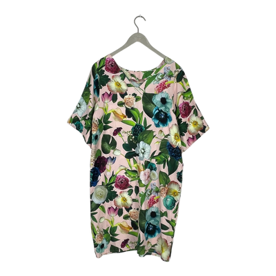 Uhana silk dress, flowers | woman S