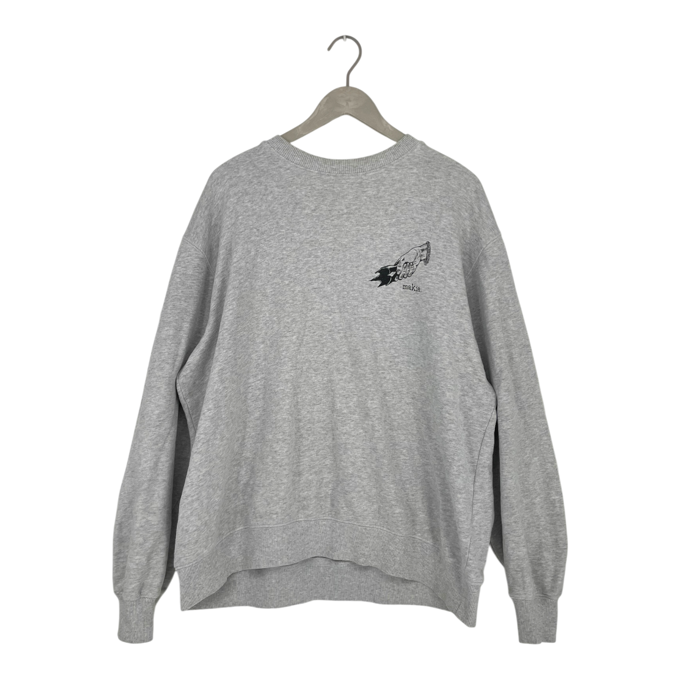 Makia sweatshirt, light grey | unisex XL