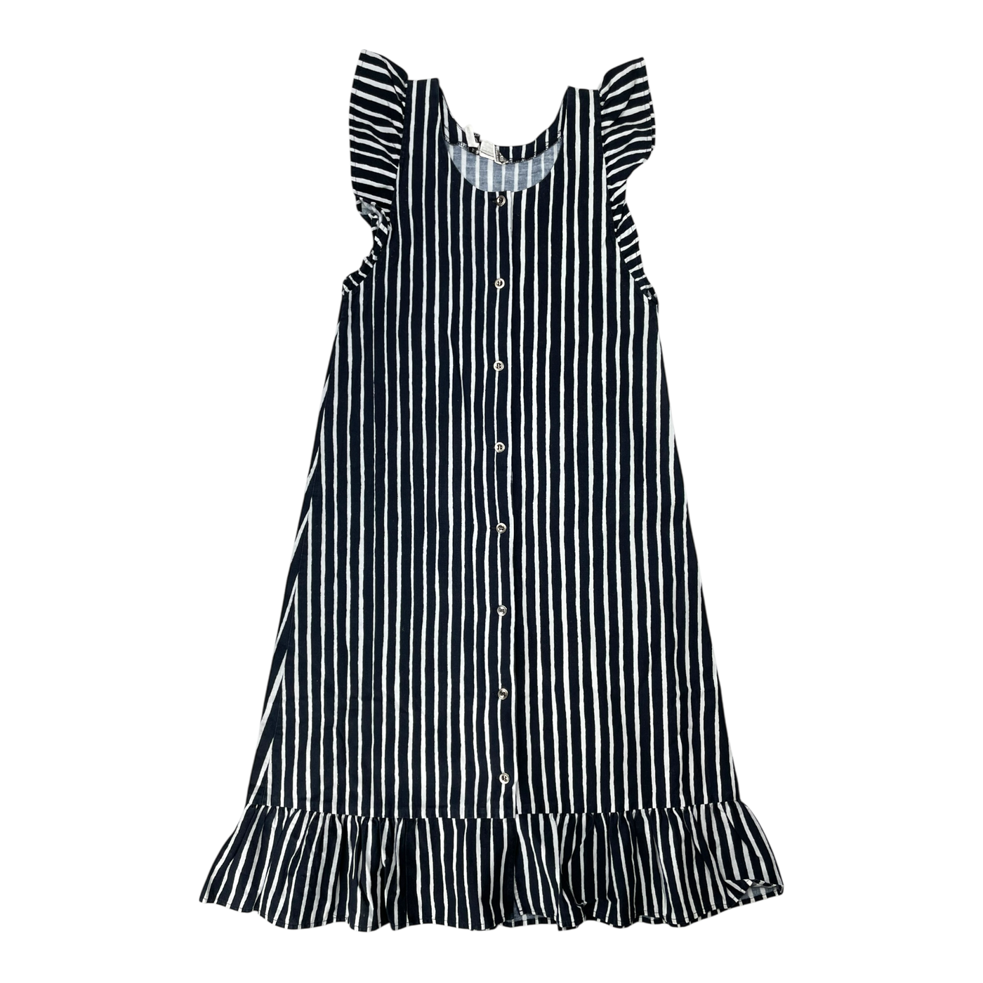 Marimekko vintage woven dress, stripes | 140cm