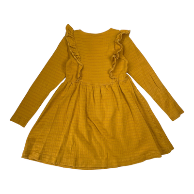 Mainio frill dress, yellow | 134/140cm