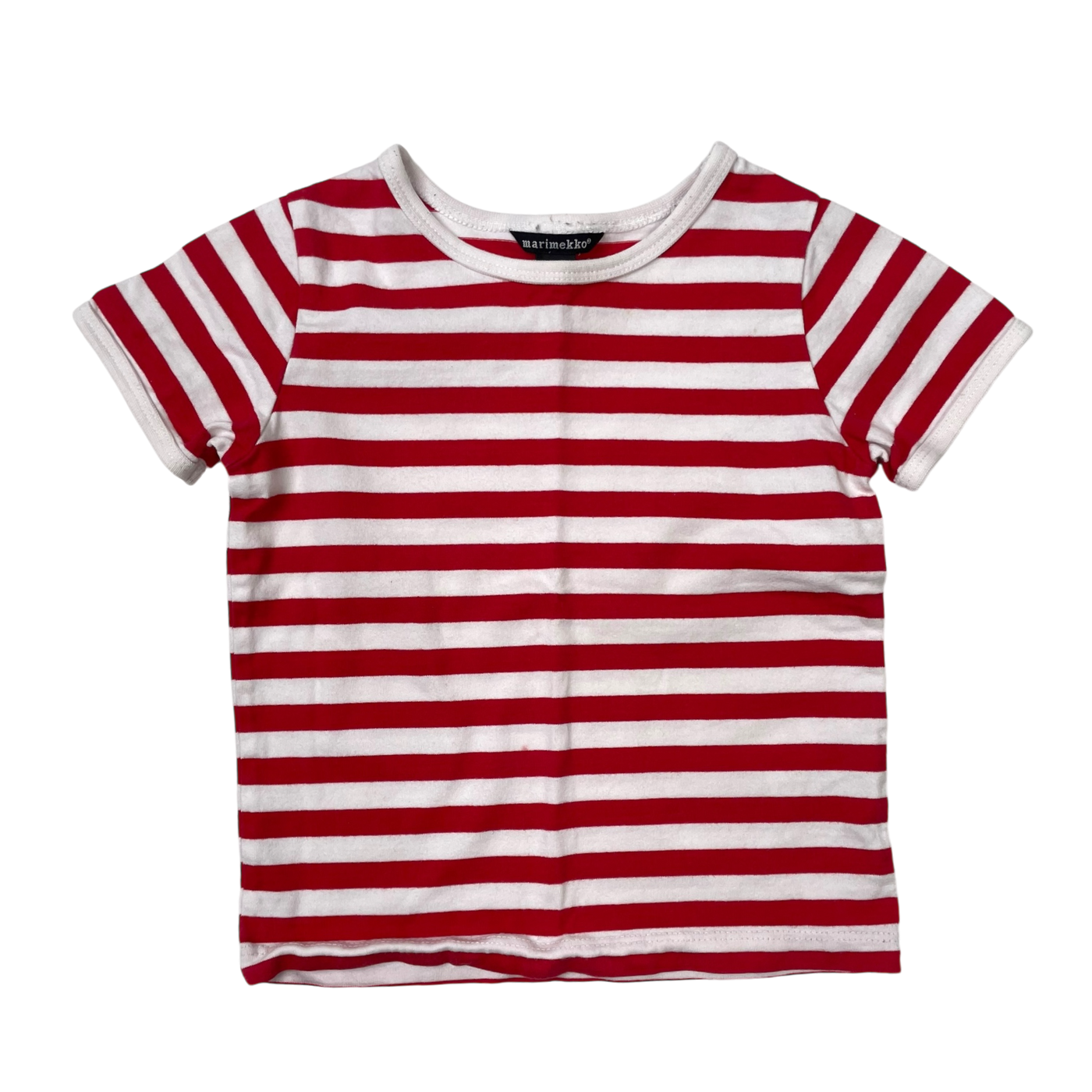 Marimekko stripe t-shirt, red | 92cm