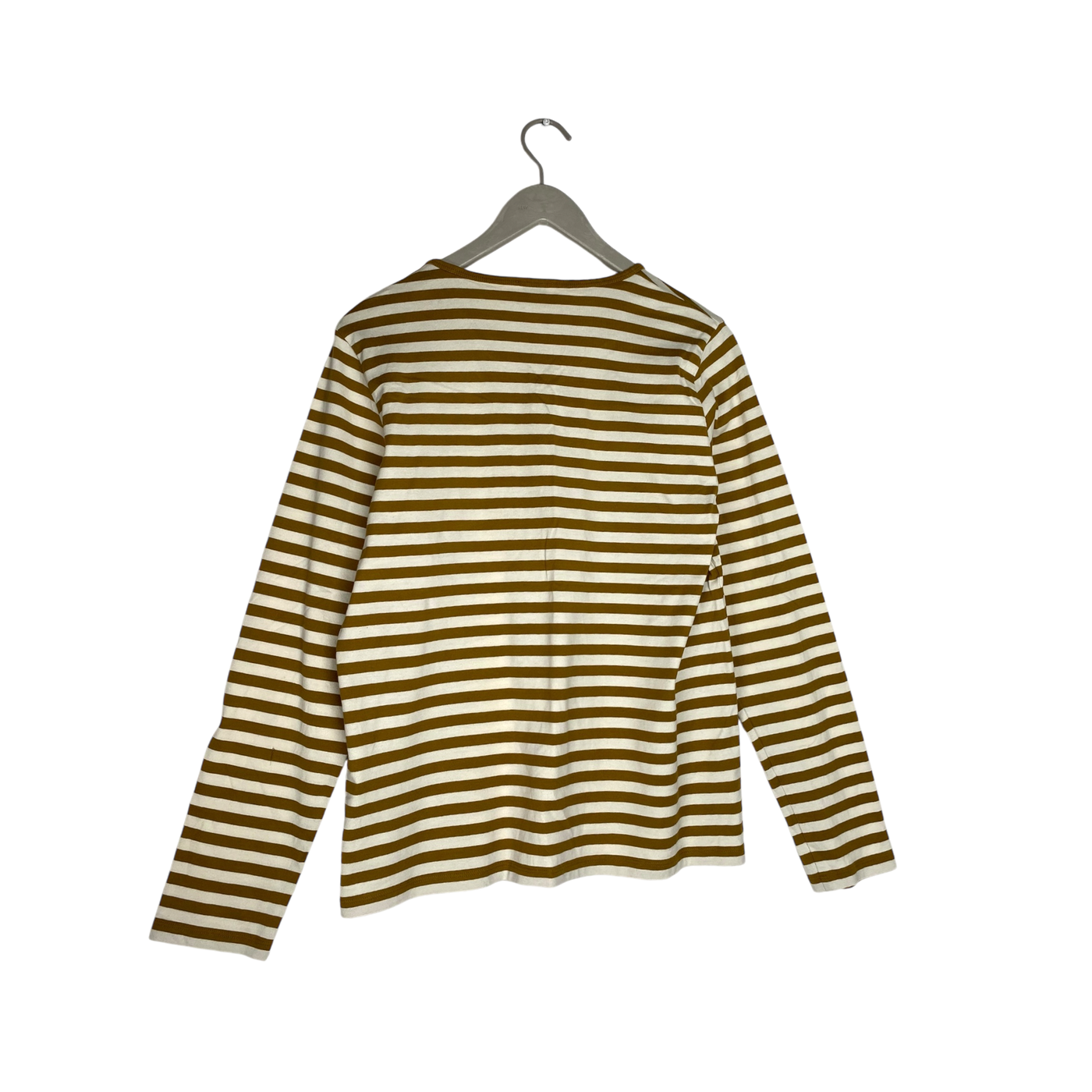 Marimekko mari stripe shirt, golden brown | woman XL