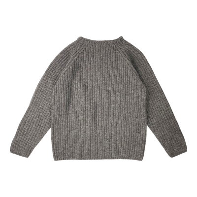 Ekta mikaela wool sweater, grey | 10y