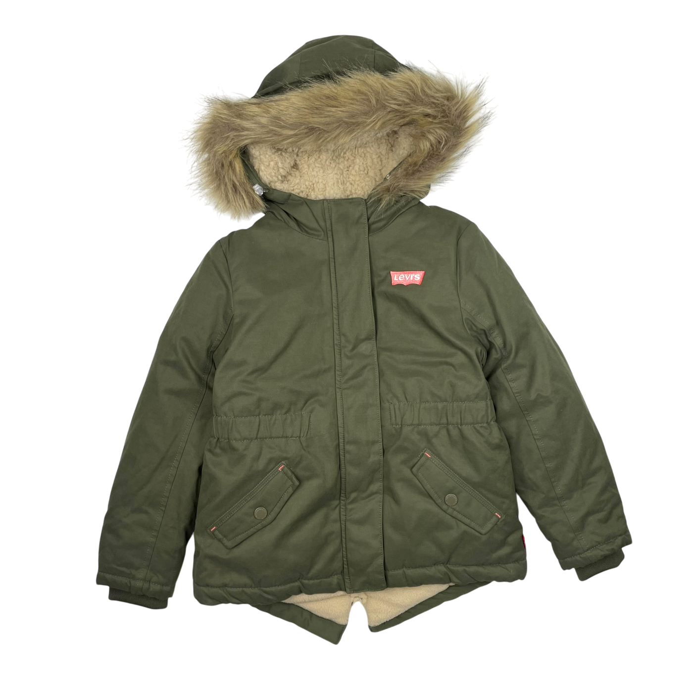 Levi's winter parka, hunter green | 116cm