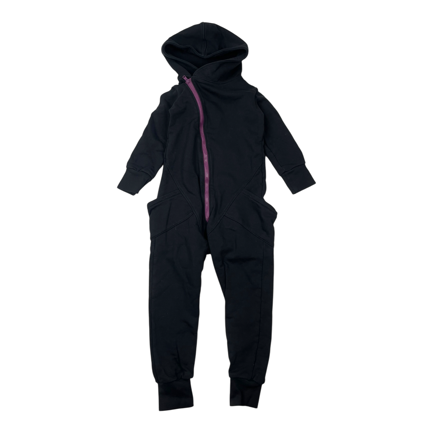 Gugguu sweat jumpsuit, black | 116cm