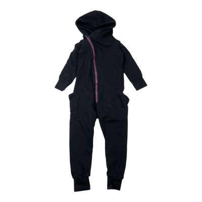 Gugguu sweat jumpsuit, black | 116cm