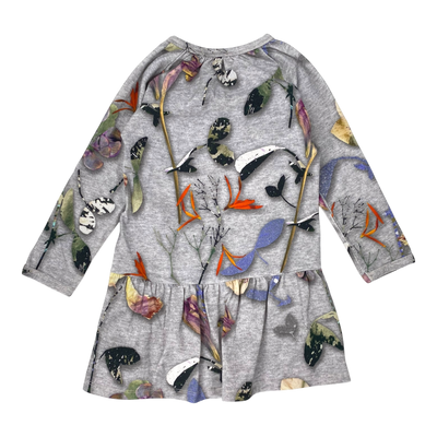 Molo cammon tunic dress, leaves | 92cm