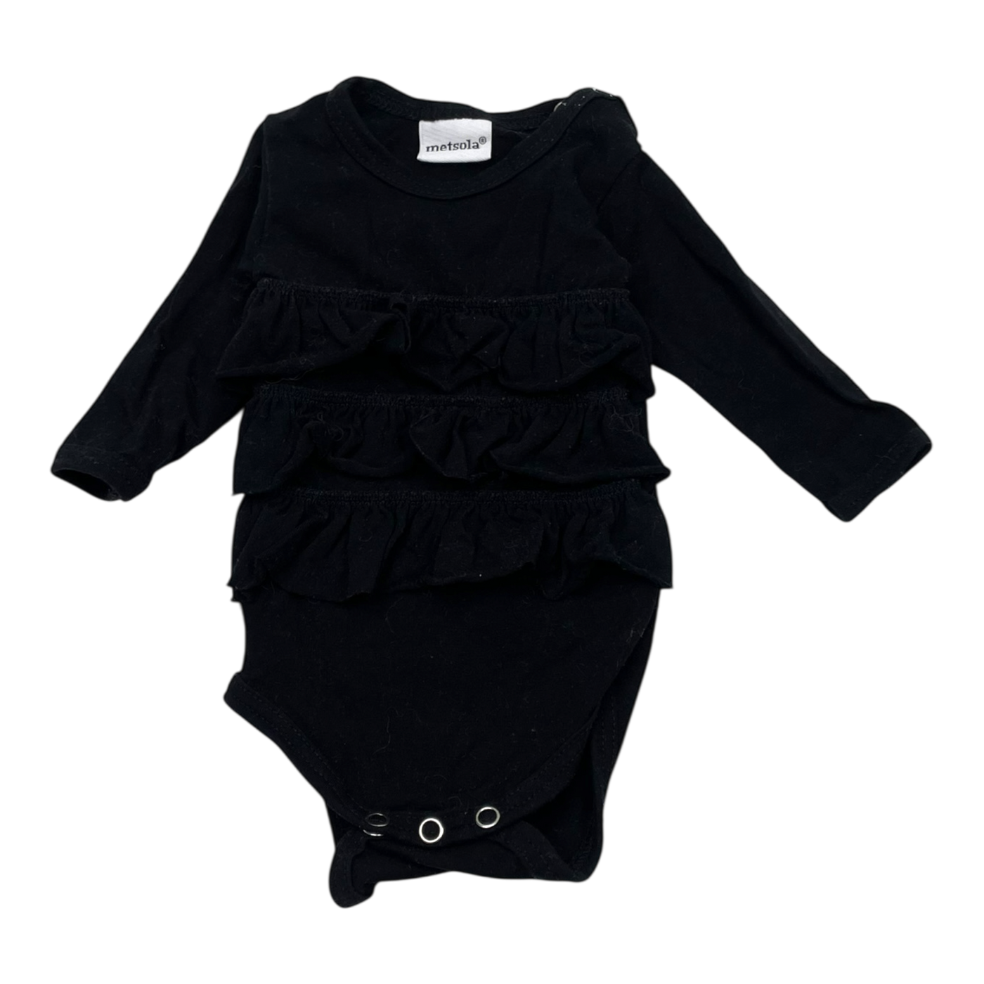Metsola frill body, black | 56cm