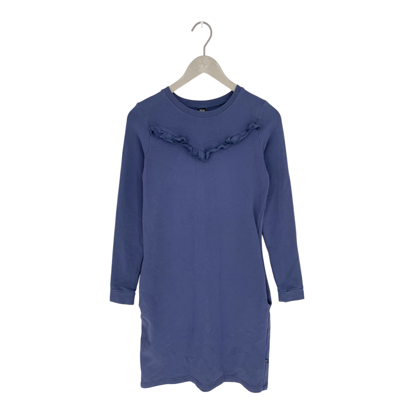 Kaiko ruffle sweat dress, blue | woman XS