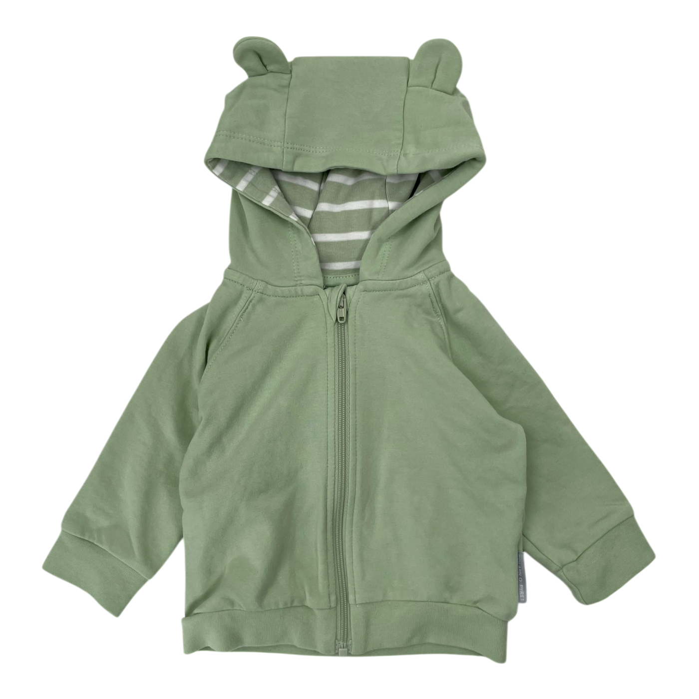 Polarn O. Pyret ear hoodie, green | 56cm