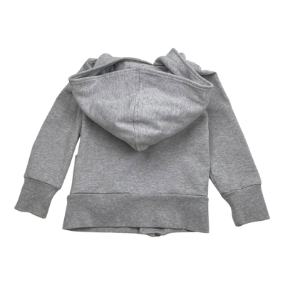 Gugguu zipper hoodie, grey | 92cm