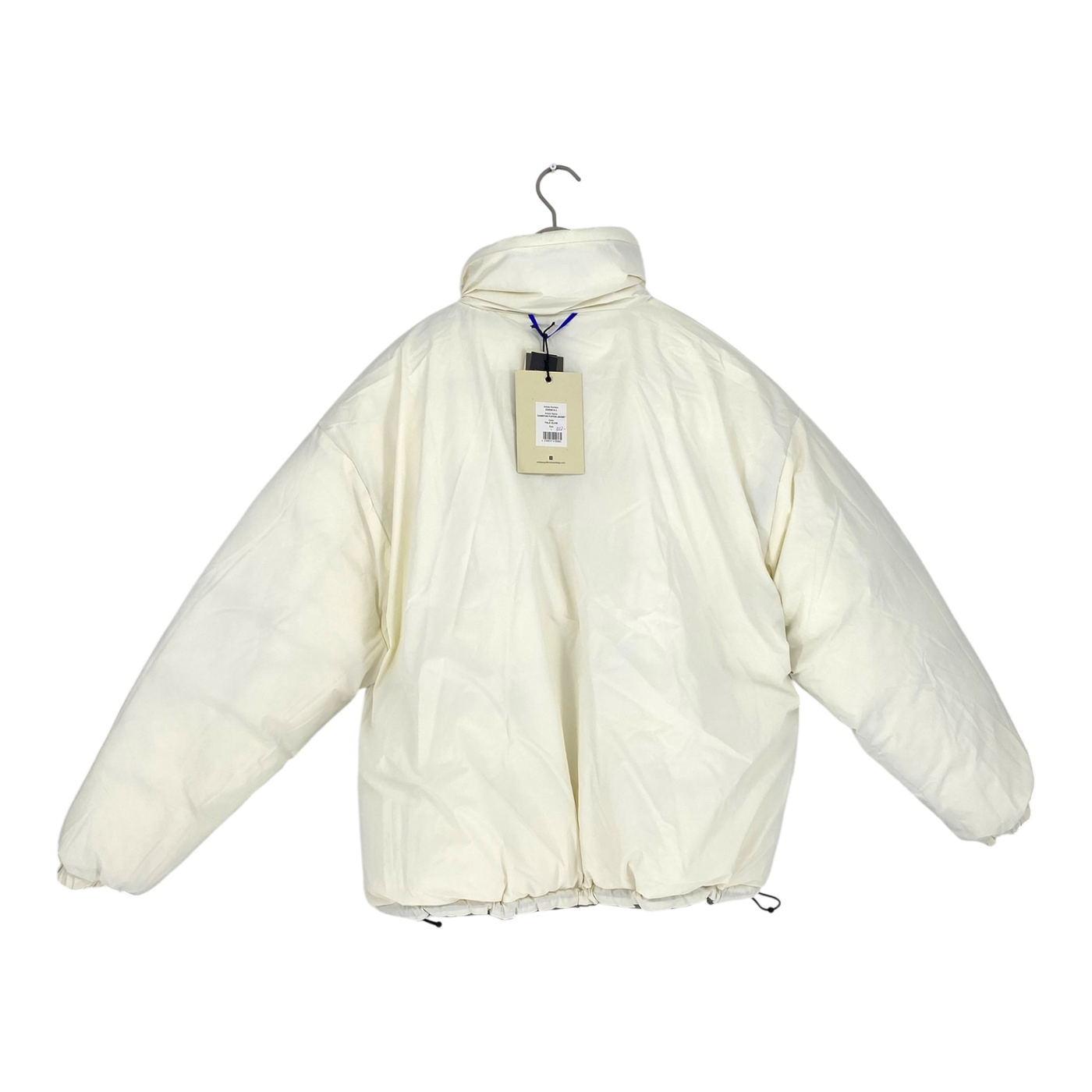 Embassy of Bricks and Logs kitchener down jacket, cream / grey | unisex L