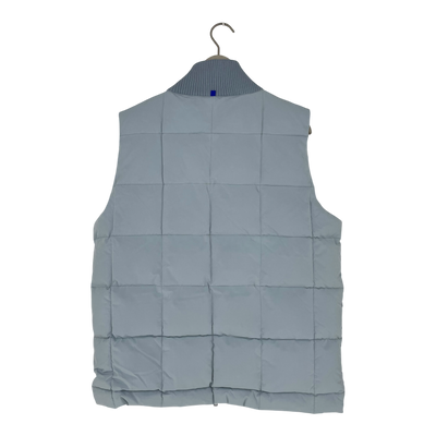 Embassy of Bricks and Logs warwick puffer vest, blue | unisex L