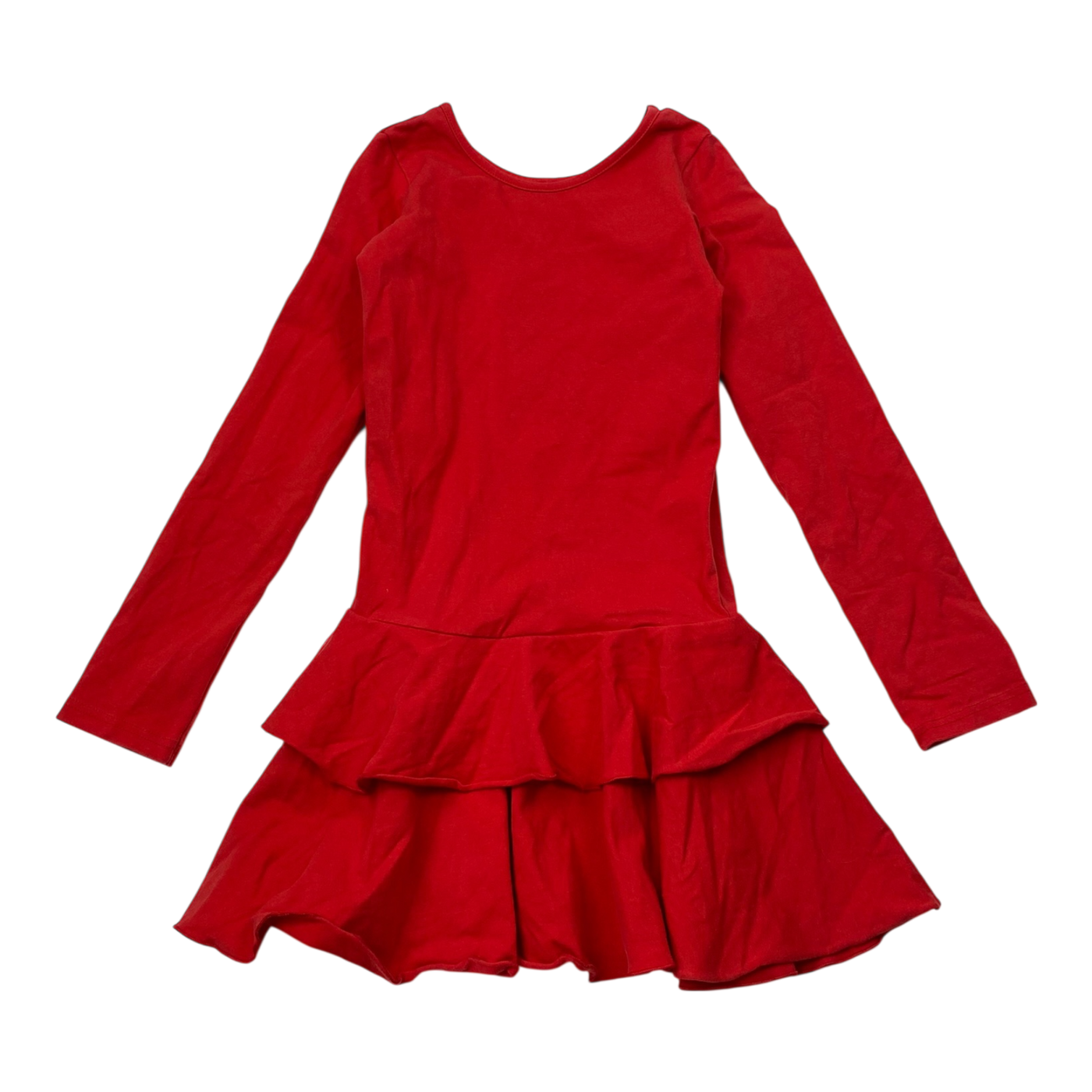 Gugguu frilla dress, red | 122cm