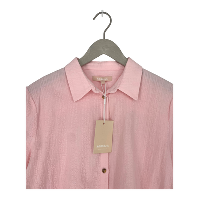 Soft Rebels seer 3/4 sleeve shirt, pink | woman L