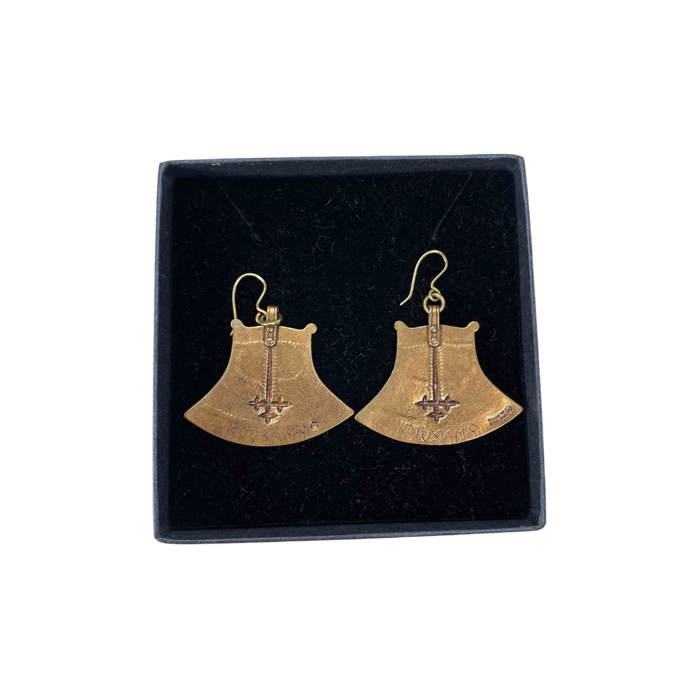 Kalevala Koru kuusamon kirves earrings, bronze
