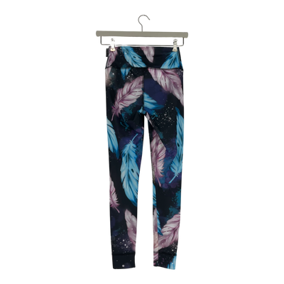 Ommellinen sport leggings, feather | woman XS