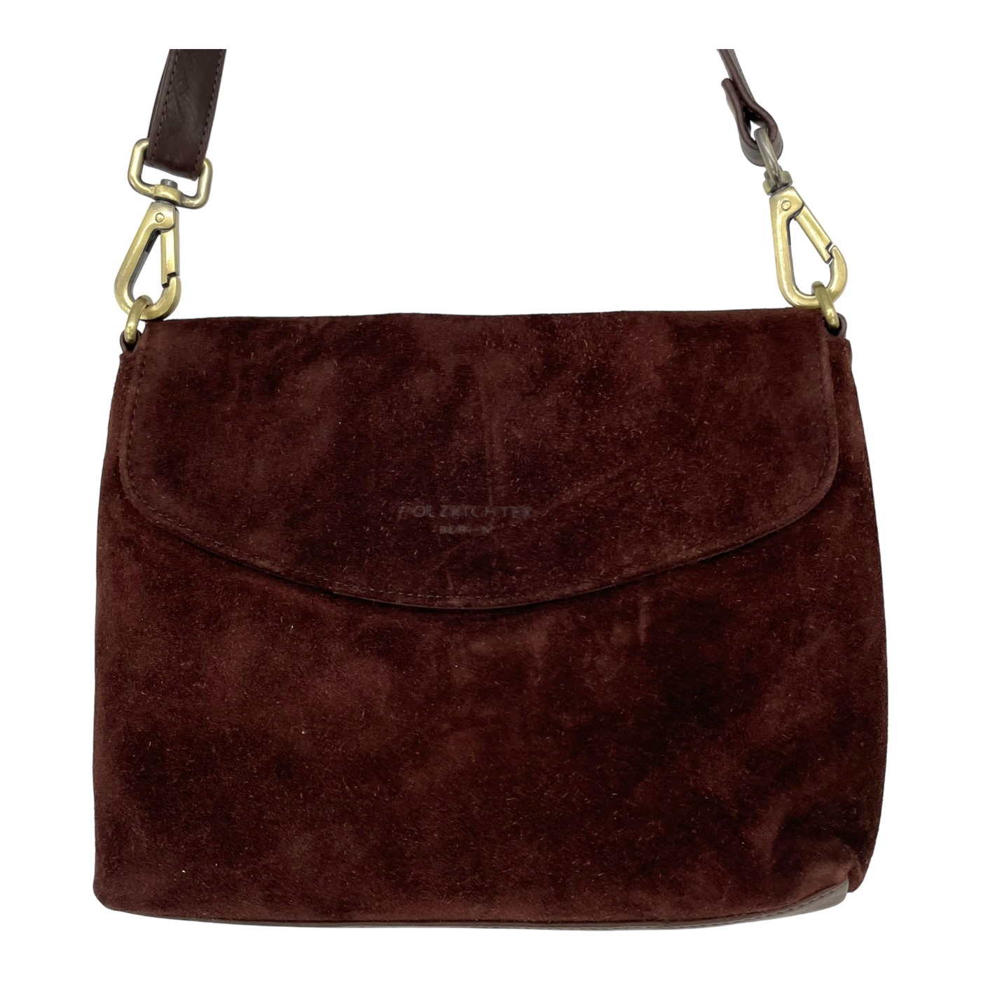 Holzrichter leather shoulder bag, brown
