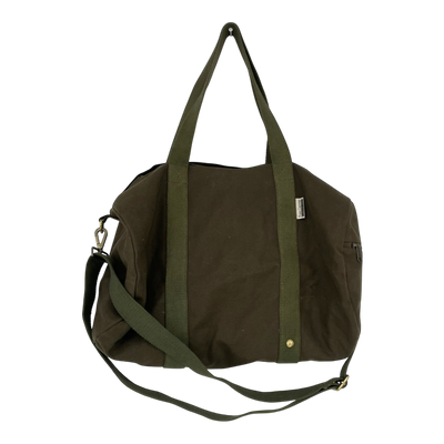 Holzrichter canvas weekender duffel bag, hunter green