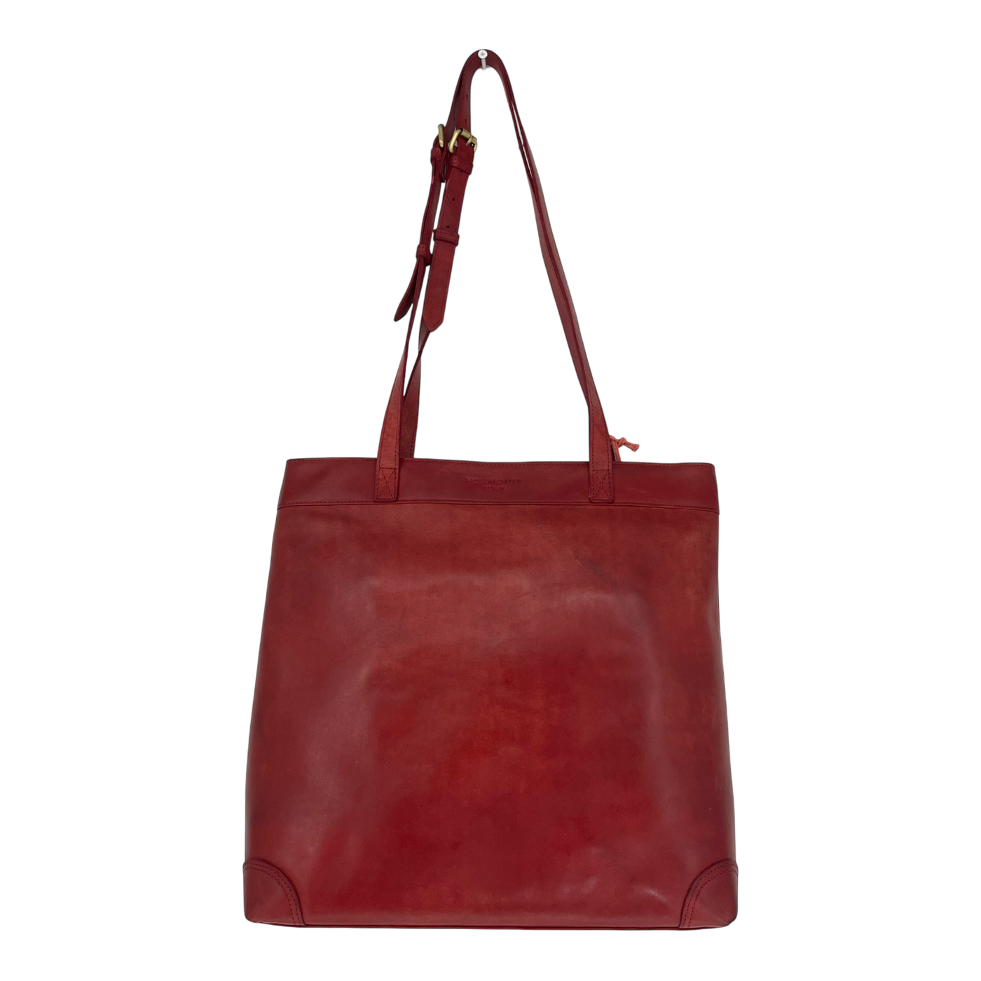 Holzrichter leather shoulder bag, red