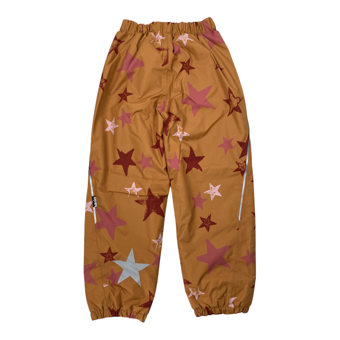 Molo paxton winter pants, rosewood star print | 134cm