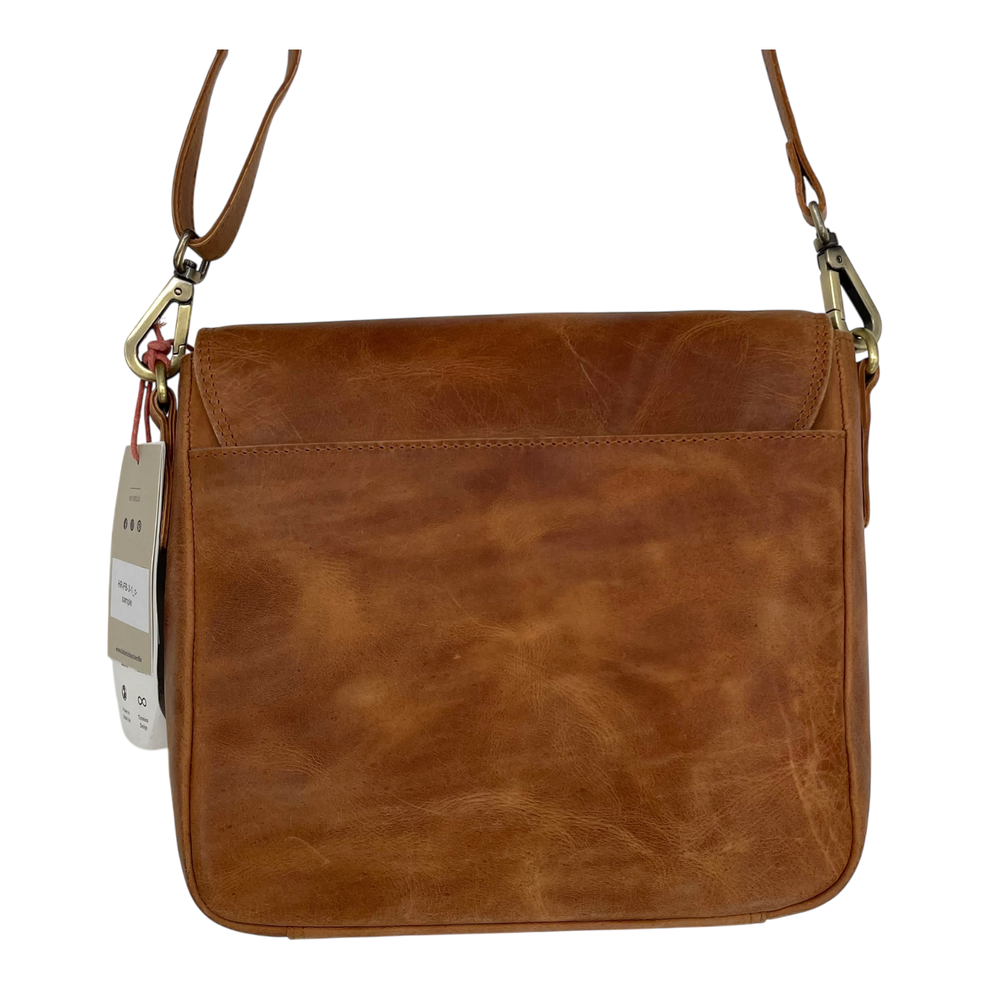 Holzrichter leather shoulder bag, caramel