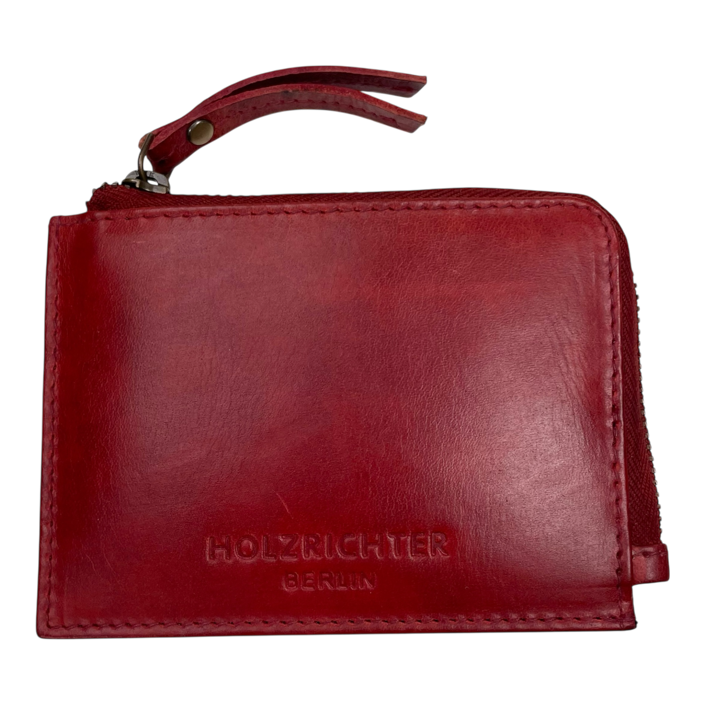 Holzrichter leather wallet, red