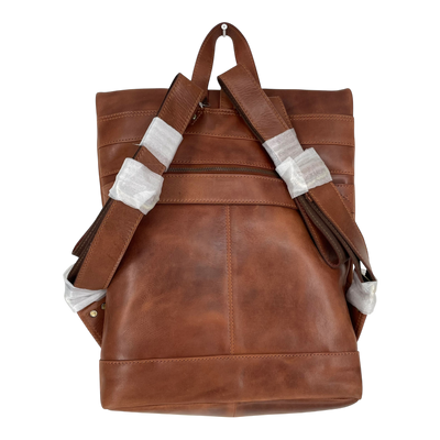 Holzrichter leather backpack, caramel