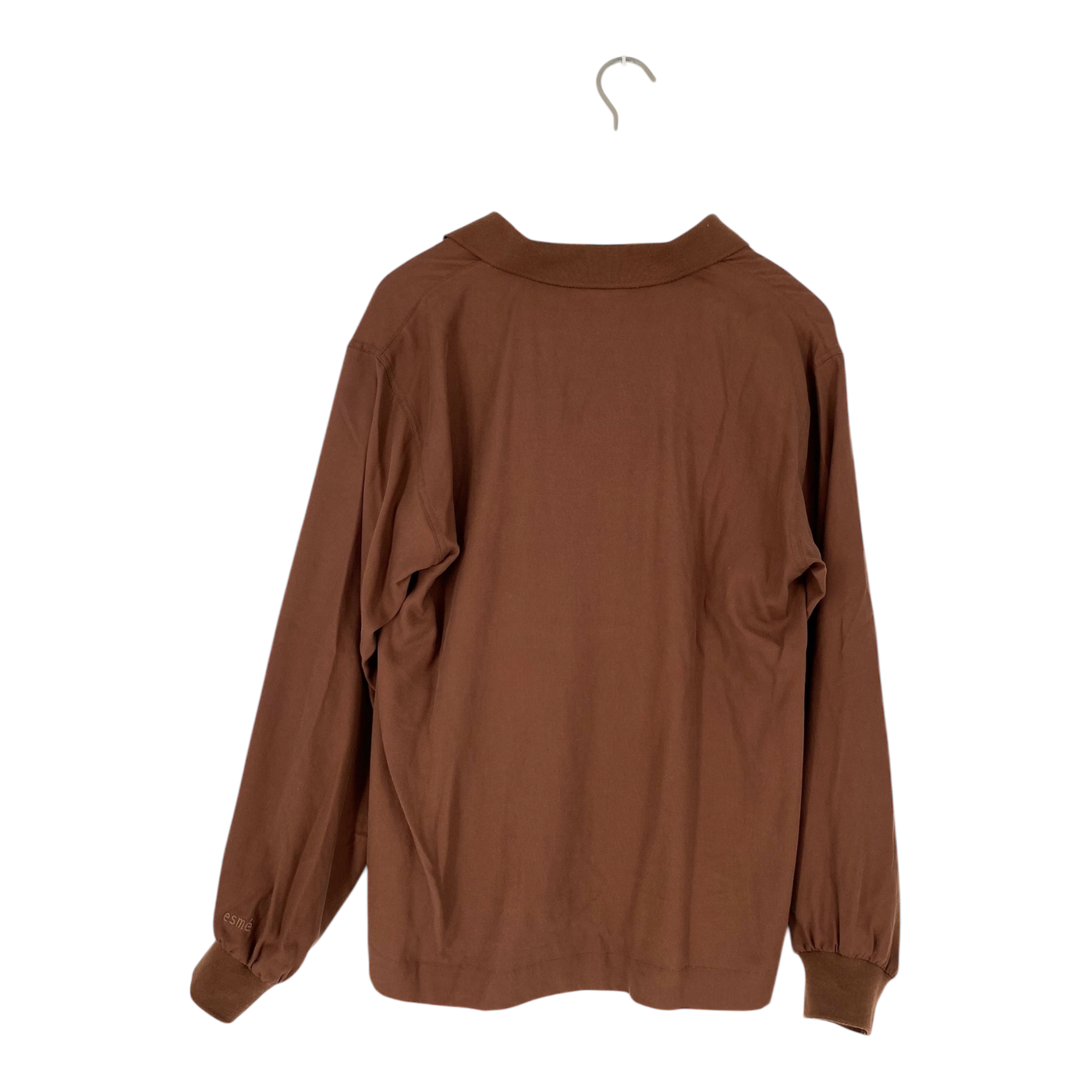 Esmé Studios pique shirt, brown | unisex S