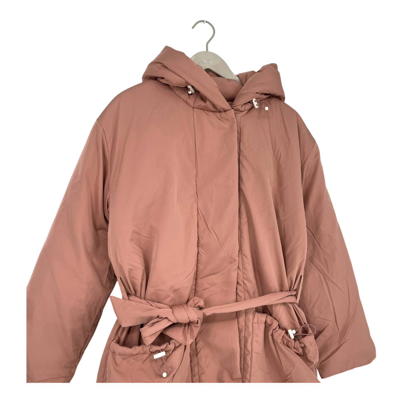 Embassy of Bricks and Logs flin flon puffer coat, salmon pink | woman S
