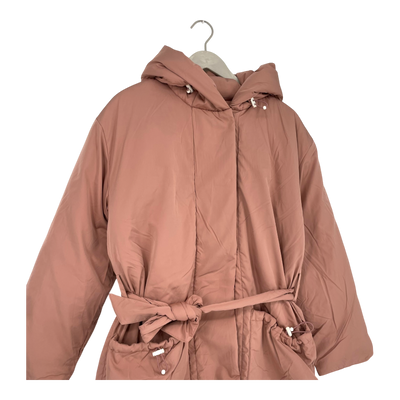 Embassy of Bricks and Logs flin flon puffer coat, salmon pink | woman S