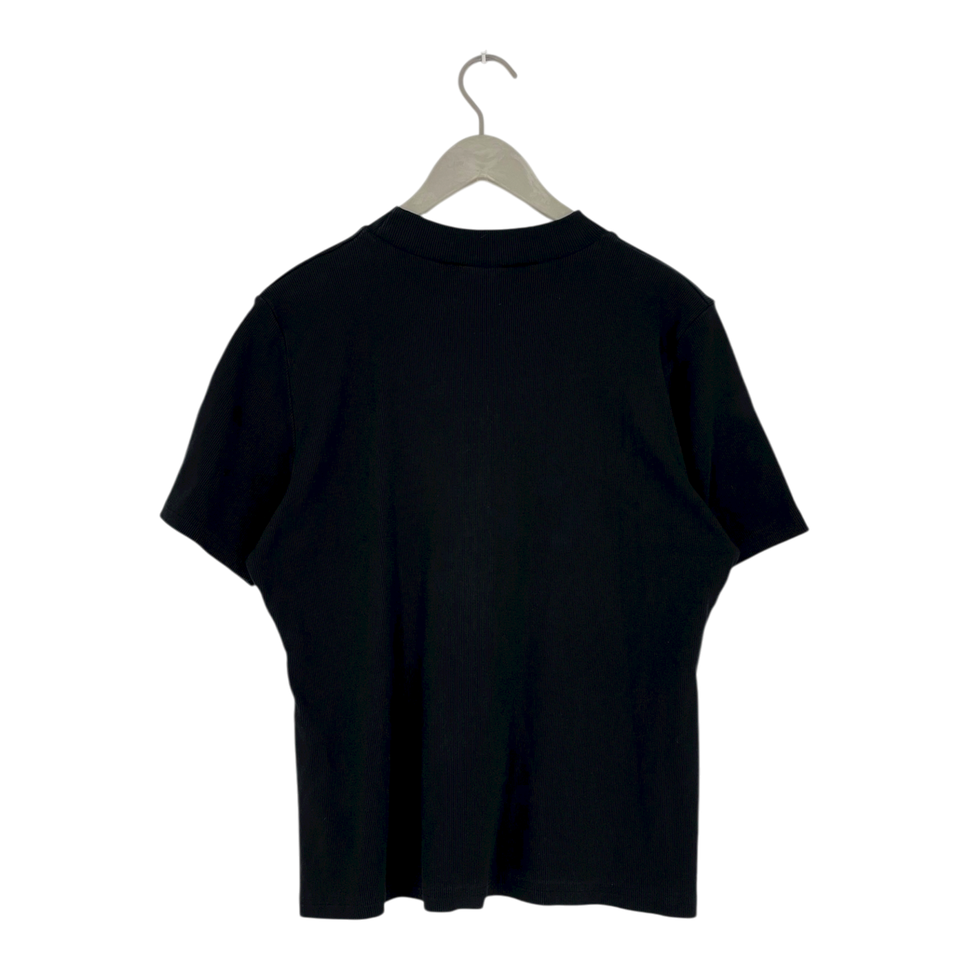 Aarre rib t-shirt, black | woman XXXL