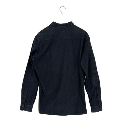 COS soft woven shirt, black | woman XL