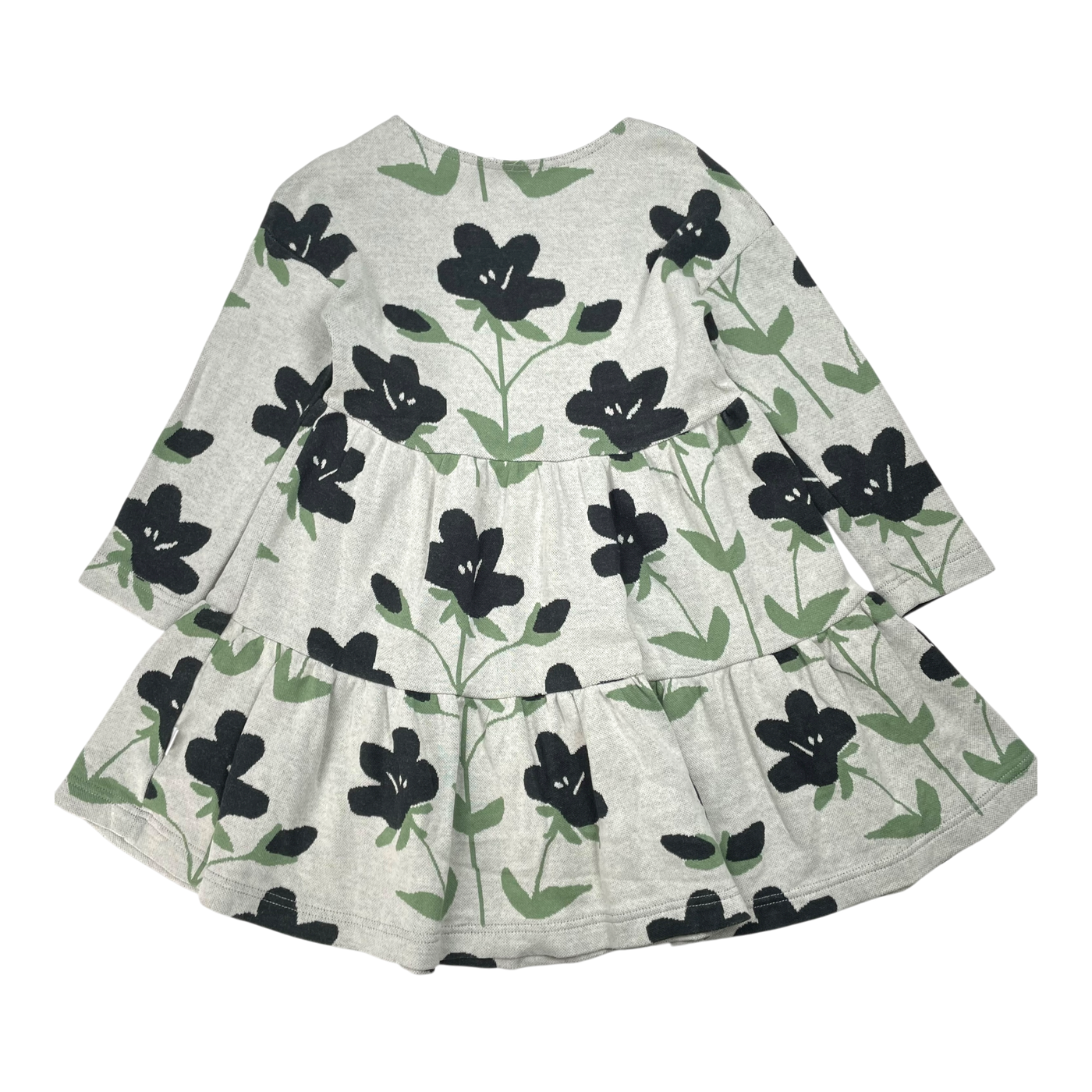 Mainio jacquard dress, flowers | 110/116cm