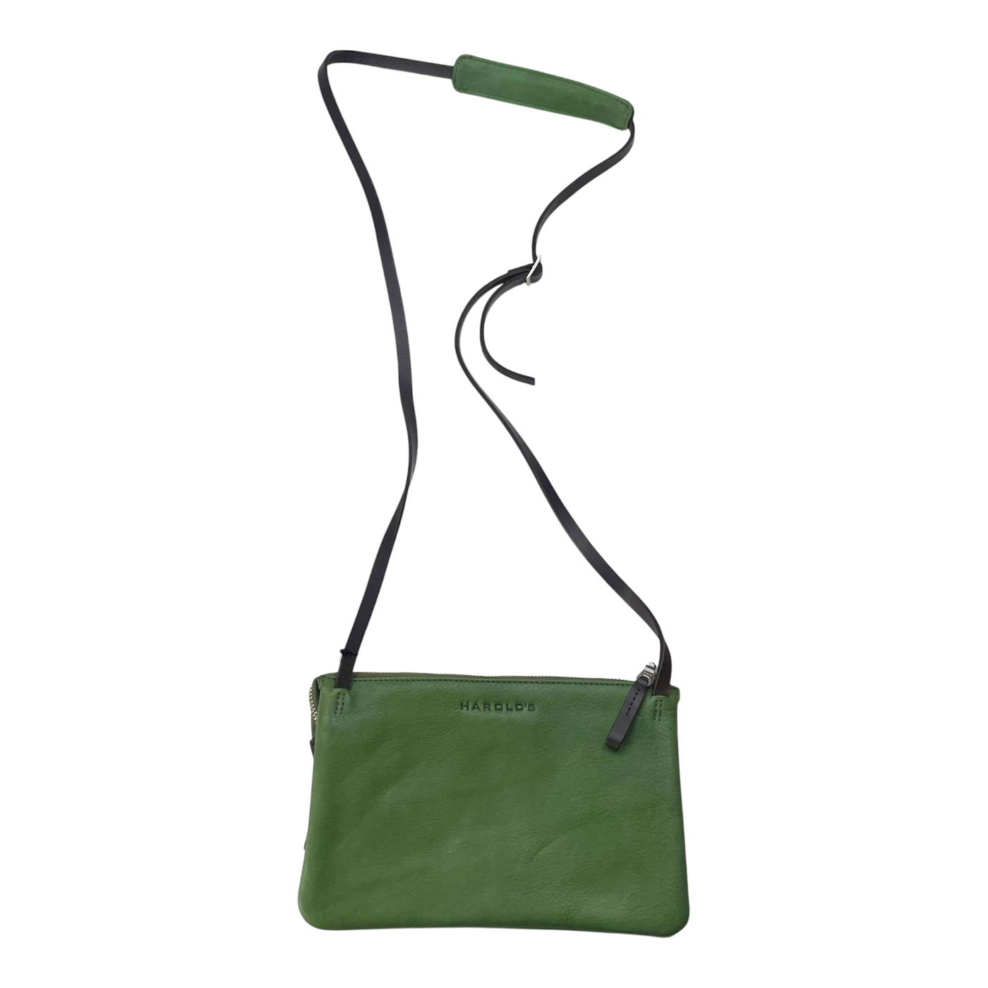 Harold's Bags leather chaza crossbag medium, olive
