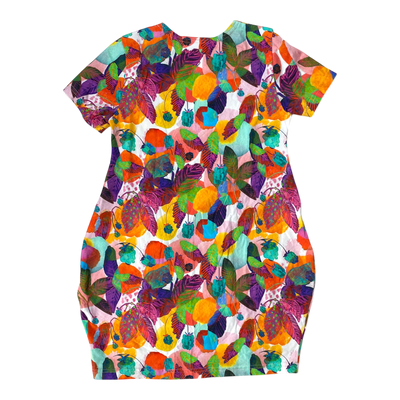 Versonpuoti t-shirt dress, flower | 128/134cm