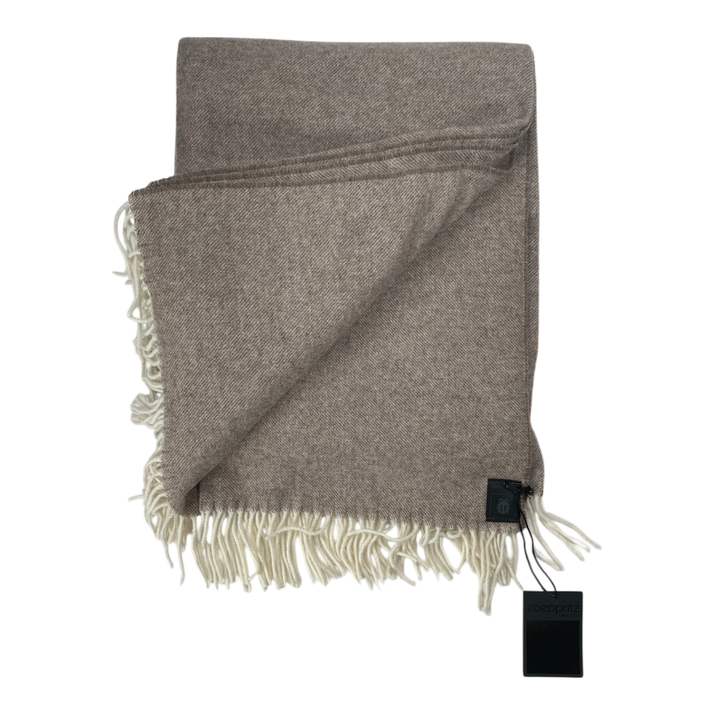 Zoeppritz laurin wool blanket, beige | 140cm x 190cm