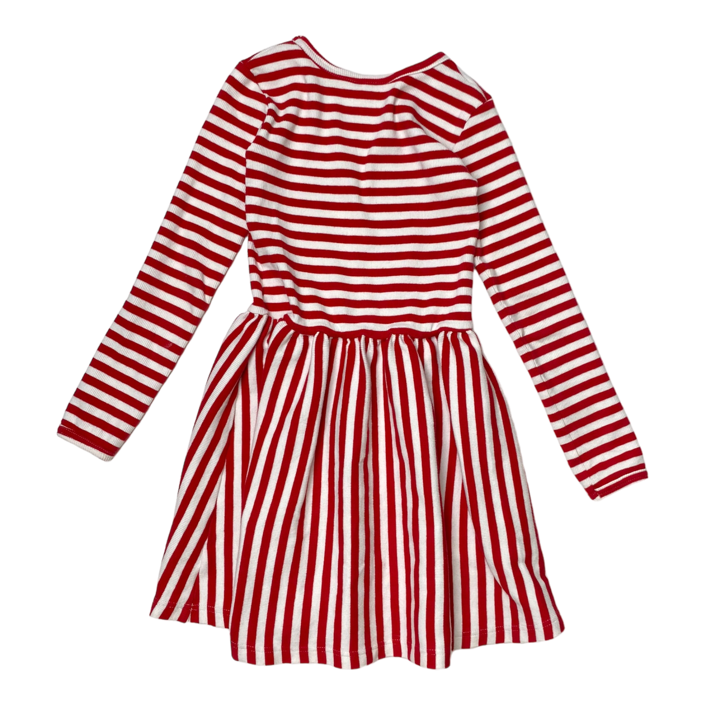 Metsola rib dress, stripe | 122/128cm