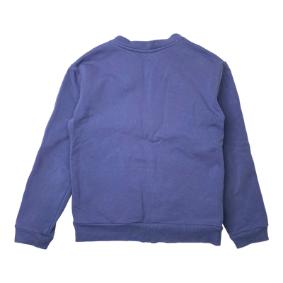 Metsola zipper hoodie, dark powder blue | 110/116cm