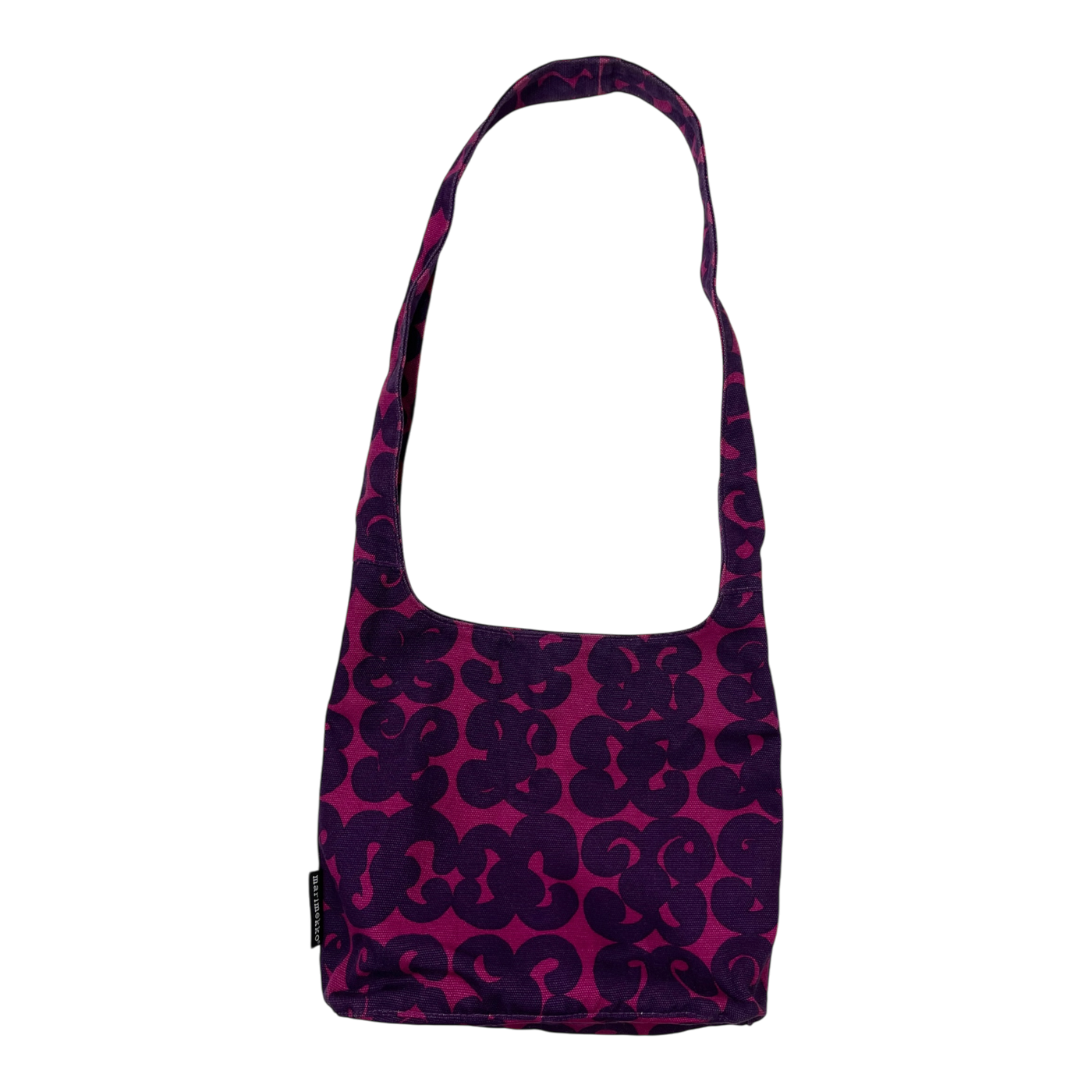 Marimekko canvas bag, pink and purple | one size