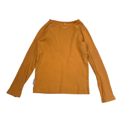 Metsola rib shirt, orange | 116cm