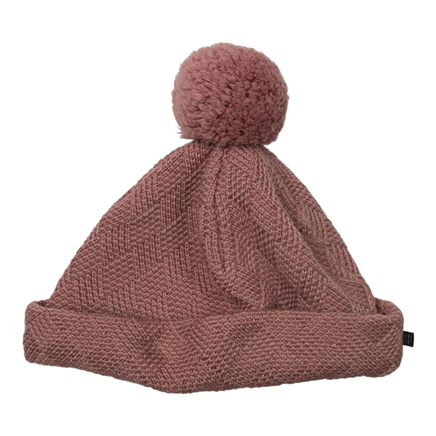 Kaiko grid merino beanie, old rose | 5-8y