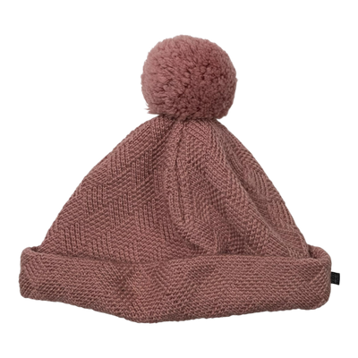 Kaiko grid merino beanie, old rose | 5-8y