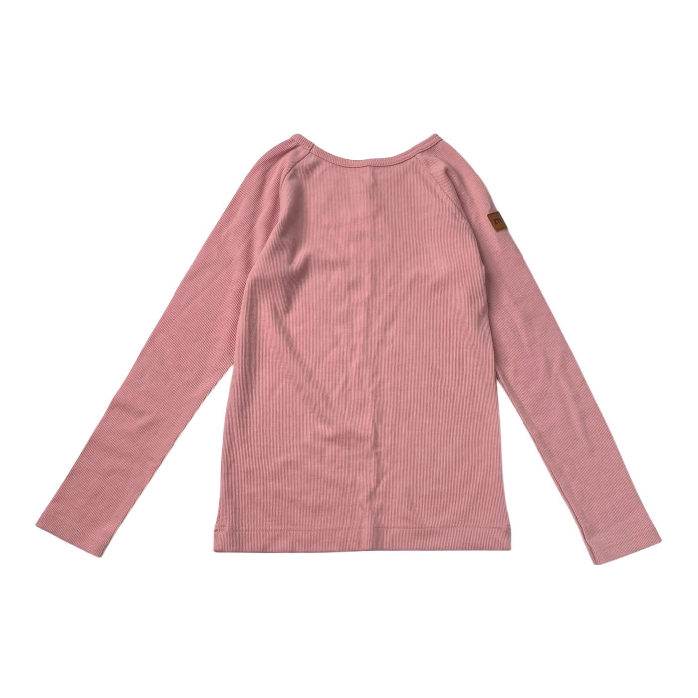 Metsola rib merino shirt, pink | 140cm