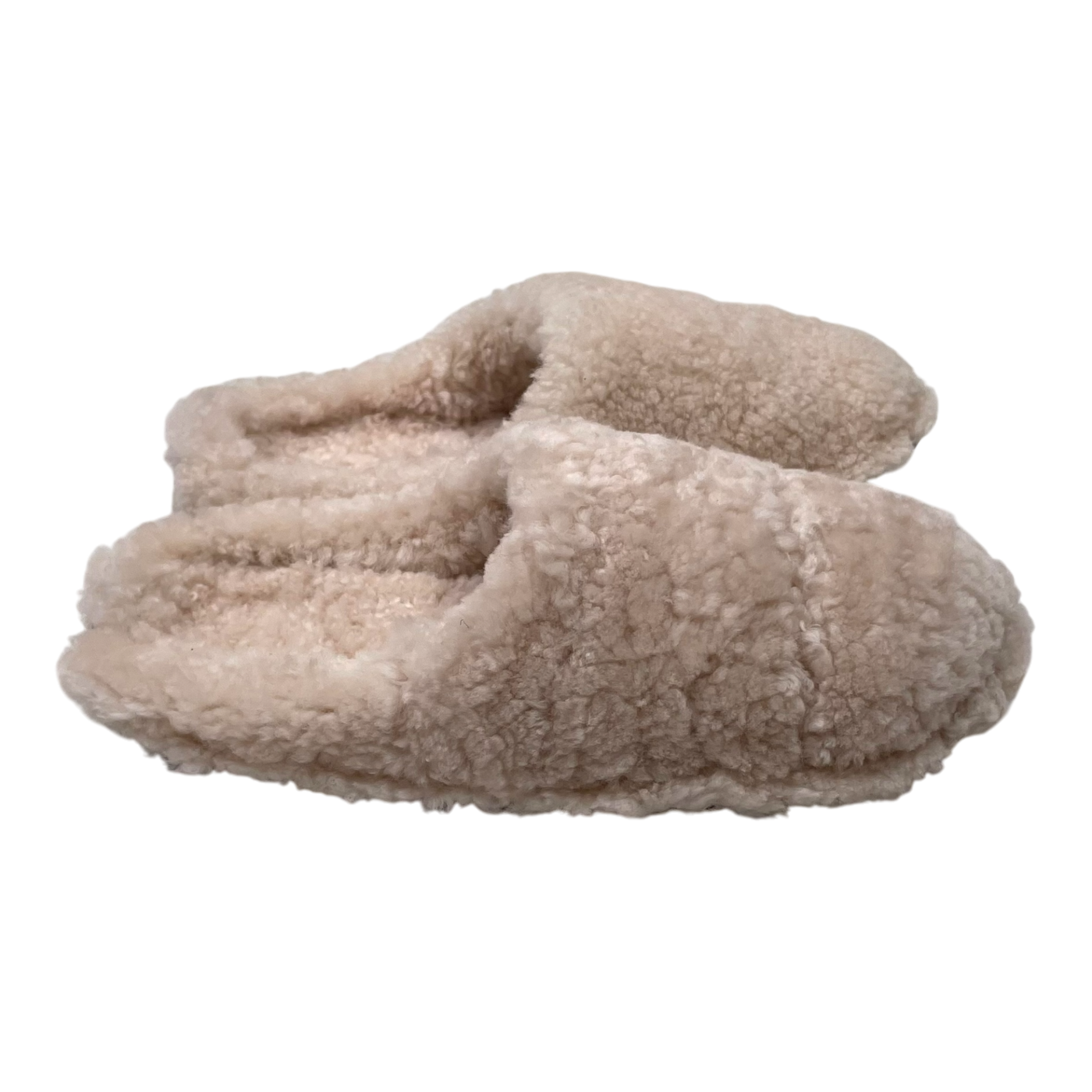 VIBAe Roma shearling slippers, natural white | 37