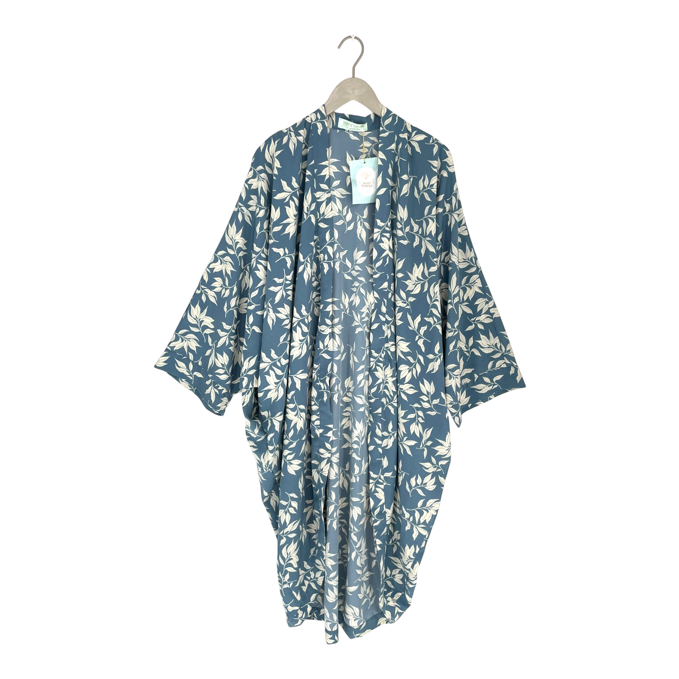 Strange Magic cocoon evening coat, sea leaf | one size